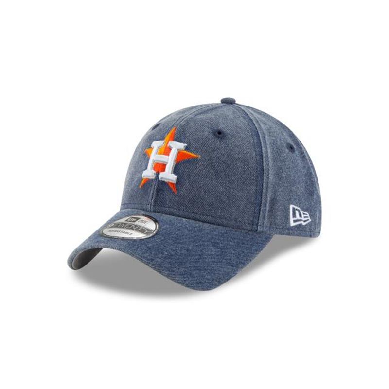 MLB Houston Astros Rugged Heather 9Twenty Adjustable (OFI3347) - Blue New Era Caps